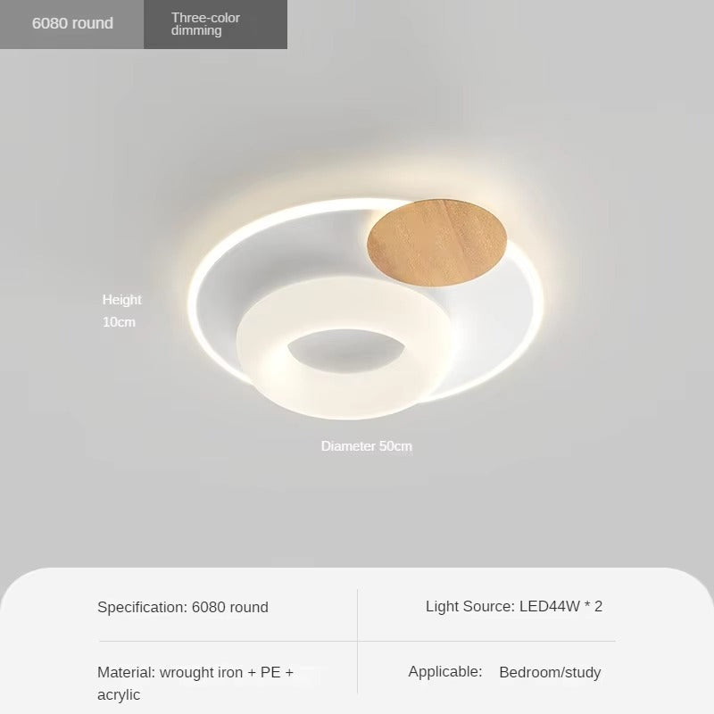 Modern Simple Nordic Creative Girl Bedroom Eye Protection Ceiling Lamp