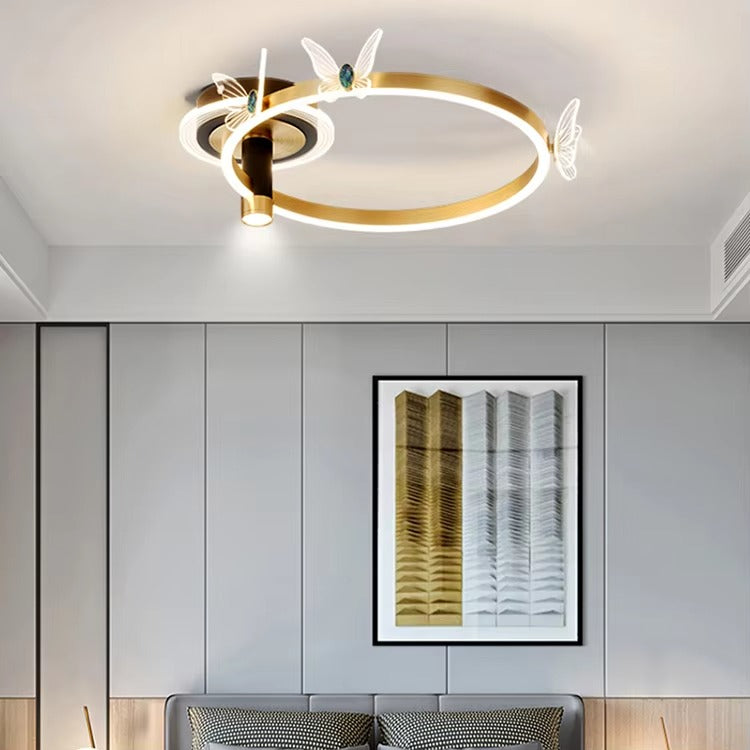 Simple Nordic LED Ceiling Lamp - Modern Decor for Bedroom & Living Room
