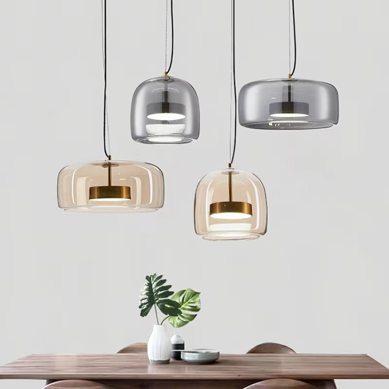 Decorative Stained Glass Pendant Lamp for Hotel/Bedroom - Vintage LED Modern Glass Lighting