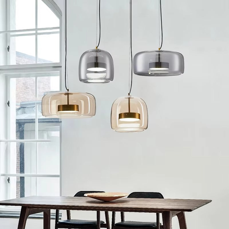 Decorative Stained Glass Pendant Lamp for Hotel/Bedroom - Vintage LED Modern Glass Lighting