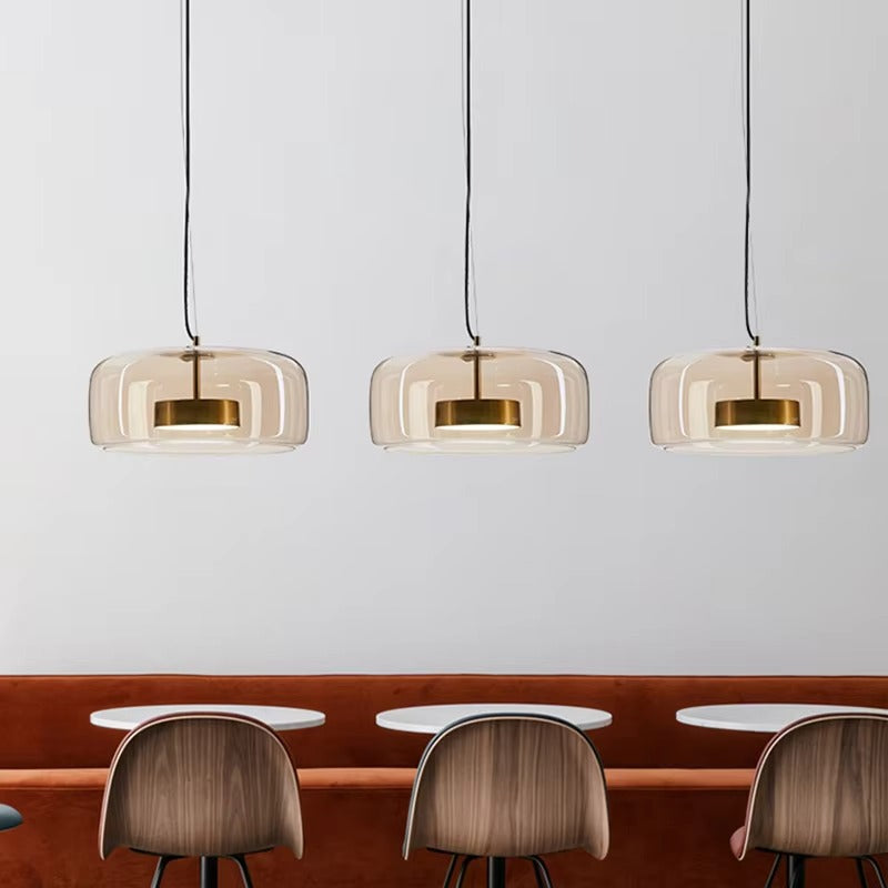 Decorative Stained Glass Pendant Lamp for Hotel/Bedroom - Vintage LED Modern Glass Lighting