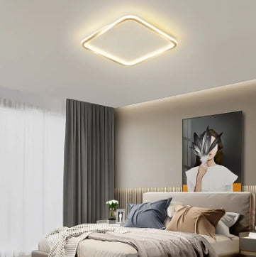 Eye Protection Minimalist Stepless Dimming Square/Rectangular Indoor Ceiling Light