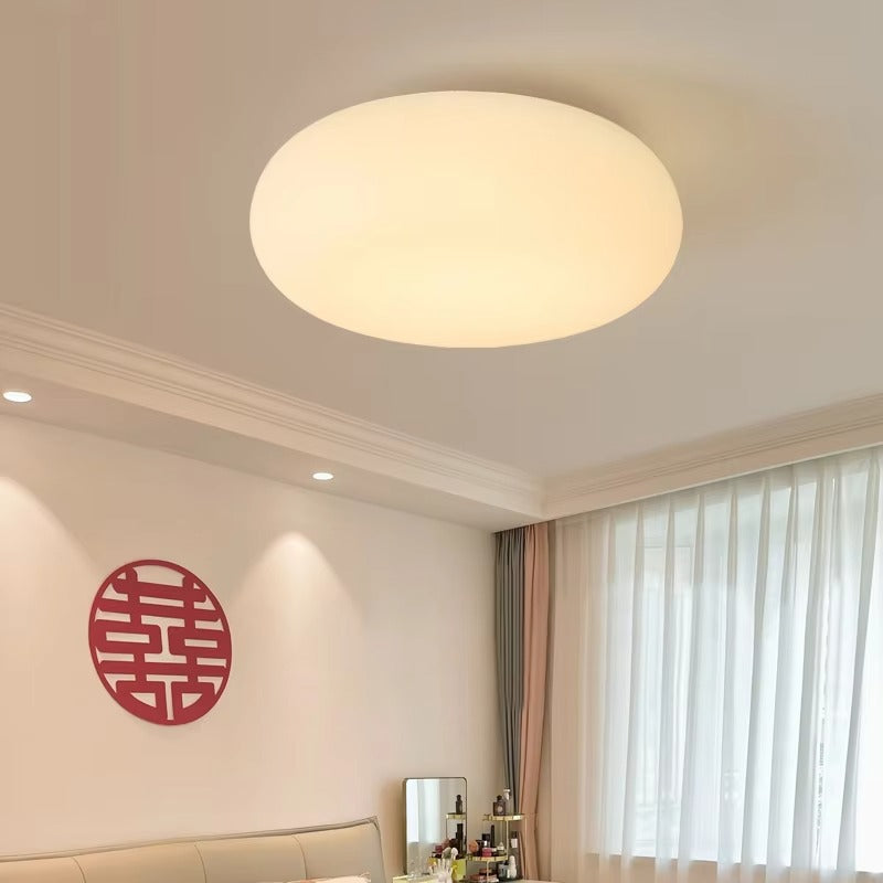 Modern Milky White LED Chandelier for Bedroom & Dining Room - Simple Hanging Lighting
