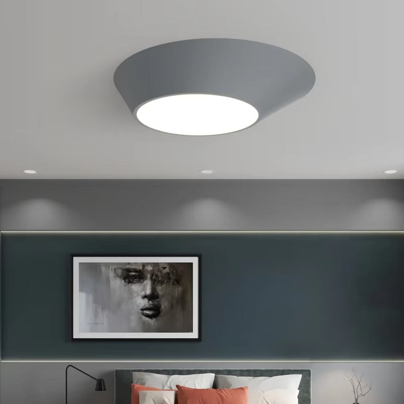 Nordic Modern Master Bedroom Lamp | Simple White Ceiling Light for Study & Bedroom