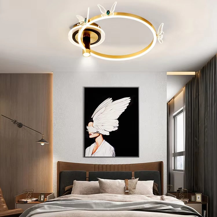 Simple Nordic LED Ceiling Lamp - Modern Decor for Bedroom & Living Room