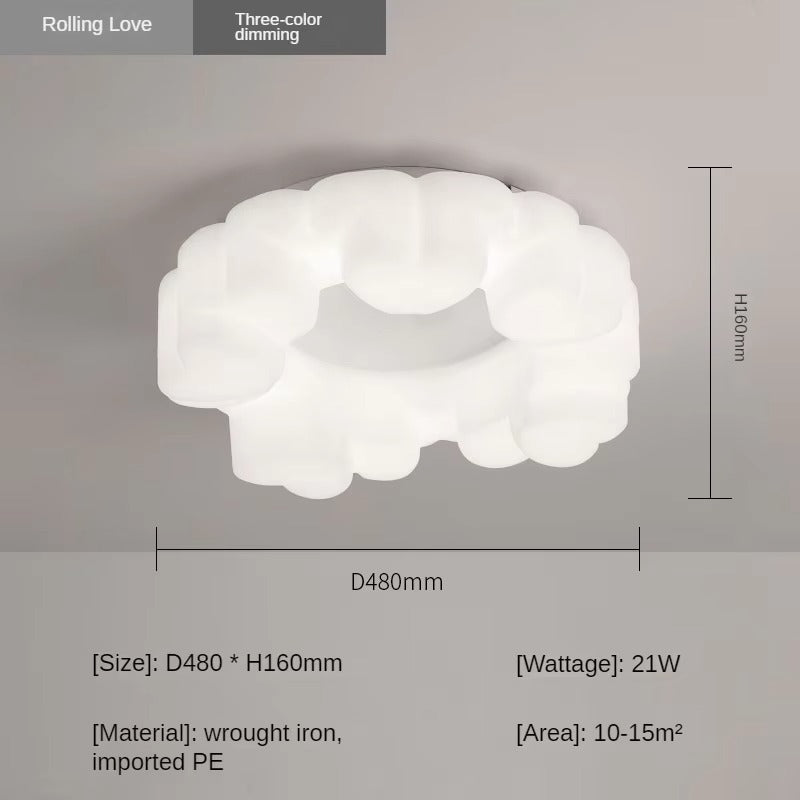 Modern Minimalist Cream-style Ceiling Lamp for Children's Bedroom