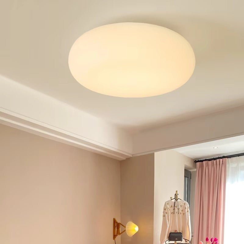 Modern Milky White LED Chandelier for Bedroom & Dining Room - Simple Hanging Lighting
