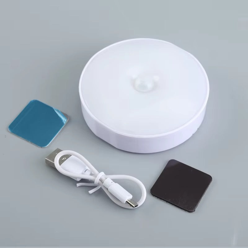USB Rechargeable LED Mini Magnetic Night Light with Human Body Sensor | Intelligent Induction for Corridor, Bedroom, Wardrobe & Cabinet