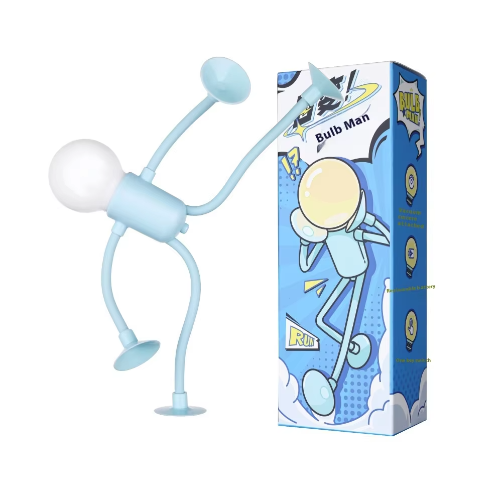 Cross-Border Cute LED Night Lights - New Sports-Themed Silicone Suction Cups in Various Shapes - Funny Decompression Ornaments