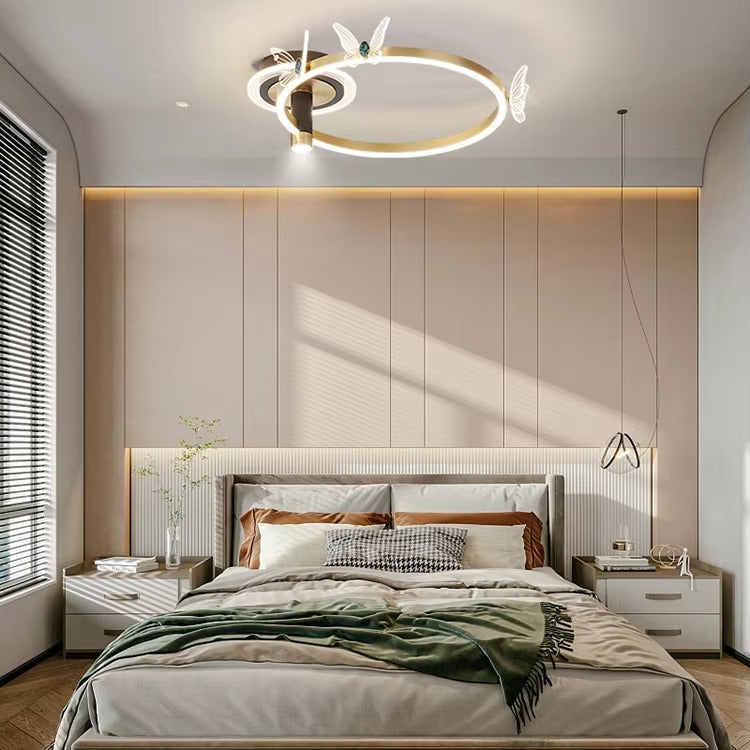 Simple Nordic LED Ceiling Lamp - Modern Decor for Bedroom & Living Room