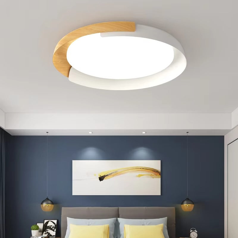 Modern Surface Mounted Round Ceiling Light for Bedroom & Living Room