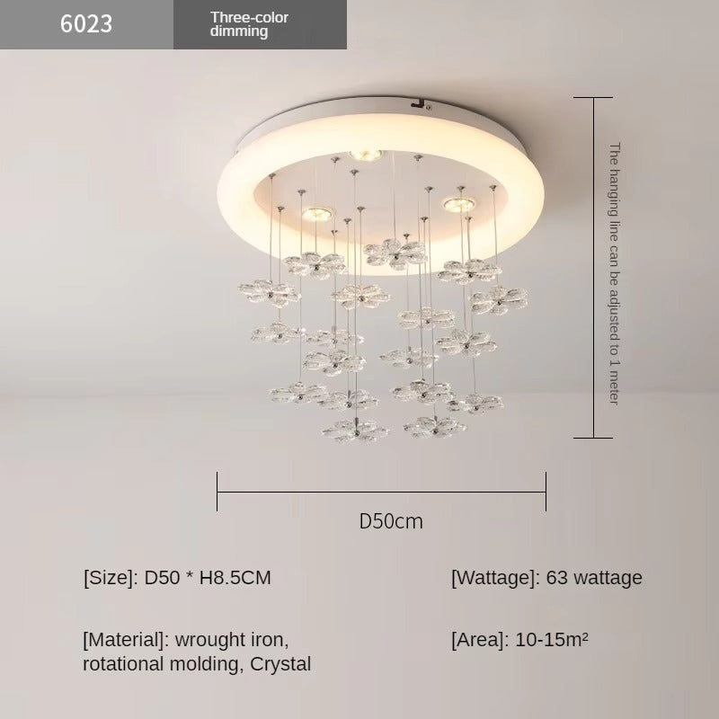 Modern Indoor Lighting | Flower Pendant LED Ceiling Lamp for Stairs, Bedroom & Dining Room