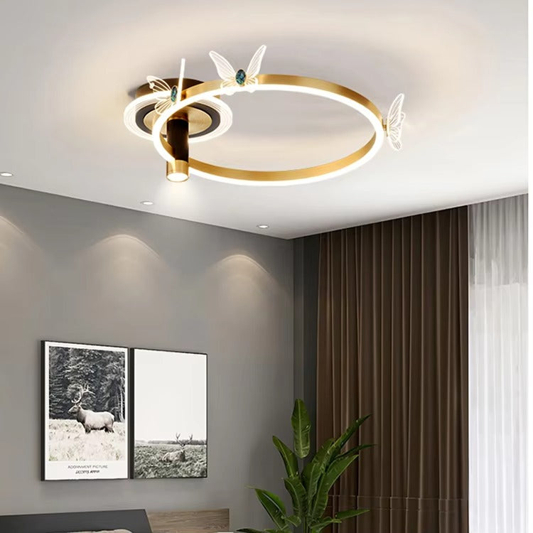 Simple Nordic LED Ceiling Lamp - Modern Decor for Bedroom & Living Room