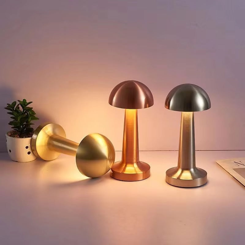 2024 Modern LED Desktop Light | Luxury Tri-Color Stepless Dimming Night Light Battery Operated | Atmosphere Lighting for Restaurant