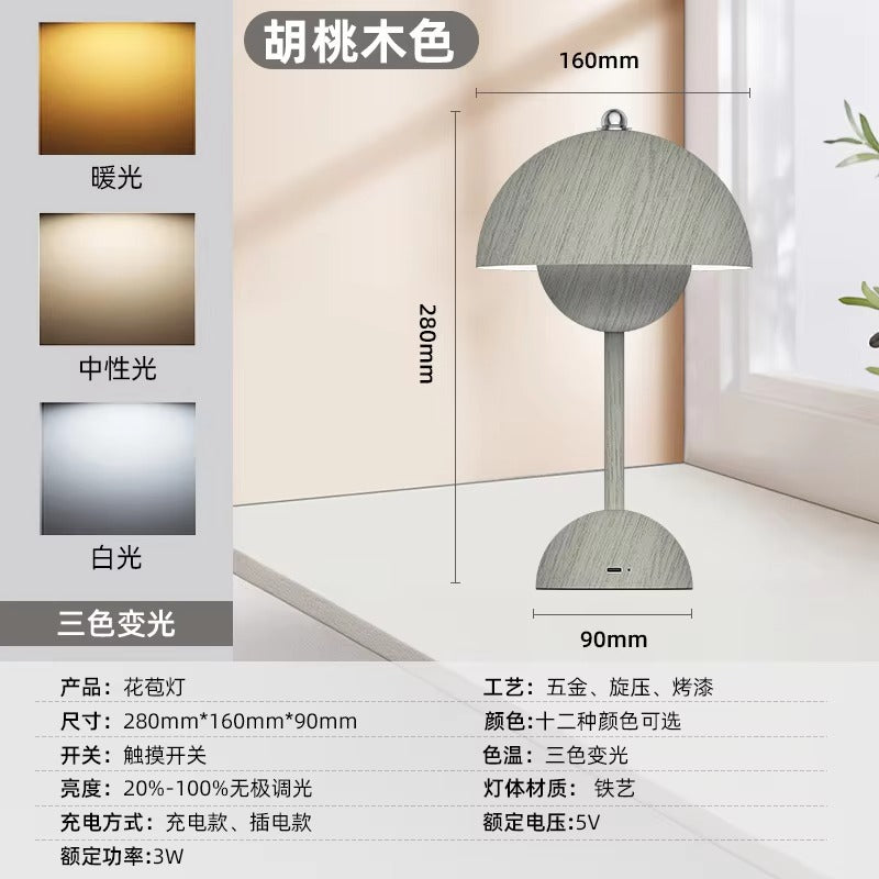 Danish Modern Table Lamp - Luxury High-End Bedside Atmosphere Night Light for Weddings & Gifts