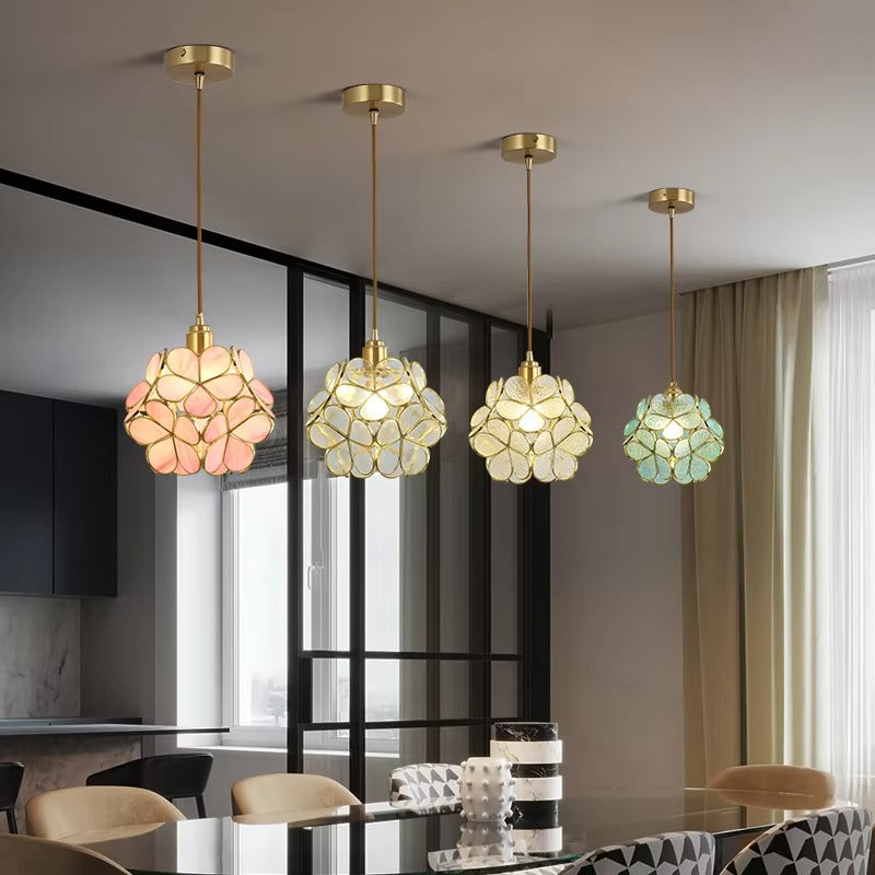 Modern Luxury Glass & Copper LED Chandelier | Pendant Lighting for Hotel & Living Room