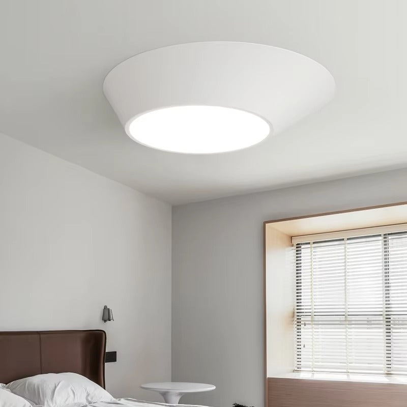 Nordic Modern Master Bedroom Lamp | Simple White Ceiling Light for Study & Bedroom