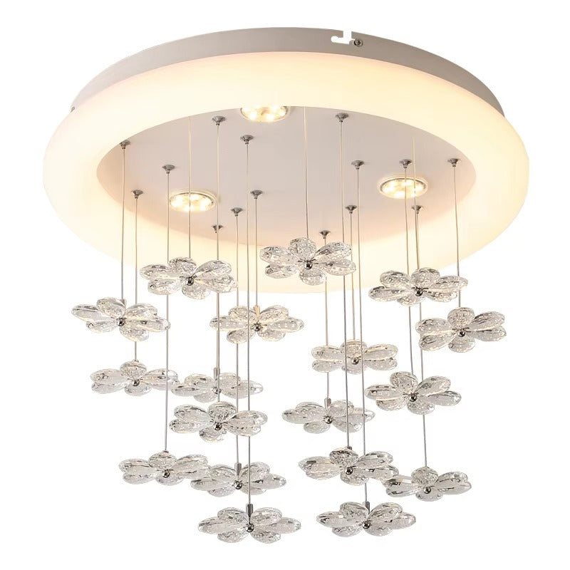 Modern Indoor Lighting | Flower Pendant LED Ceiling Lamp for Stairs, Bedroom & Dining Room