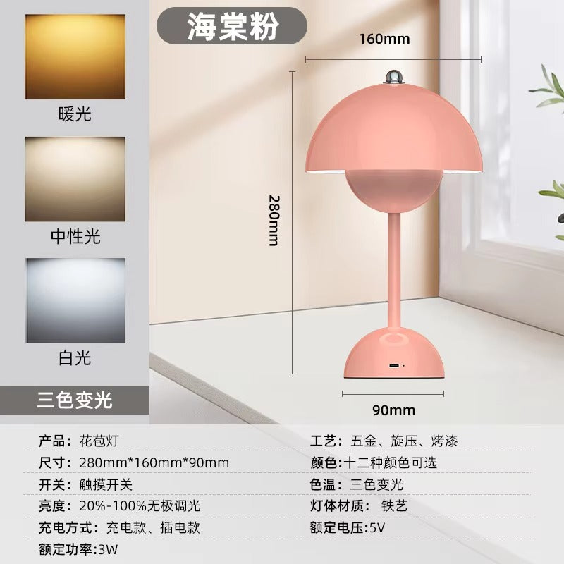 Danish Modern Table Lamp - Luxury High-End Bedside Atmosphere Night Light for Weddings & Gifts