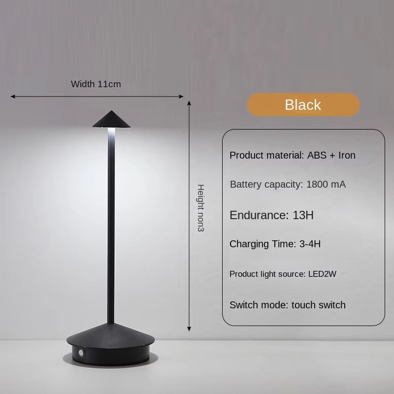 Modern Simple Creative LED Night Light | USB Charging Bedside Desk Lamp with Battery - Atmosphere Lighting for Restaurant & Home